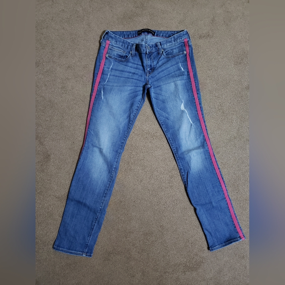 Express Soft Skinny Jeans with Side Stripes 4R